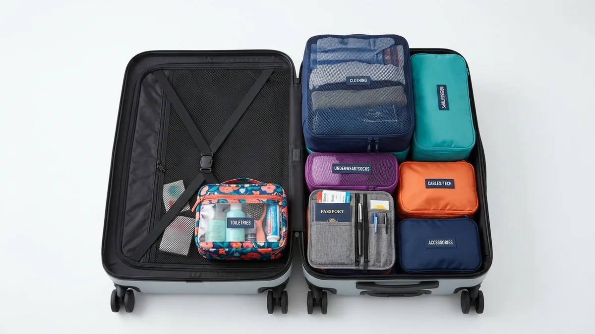 Types of travel bag organizers and how to use them