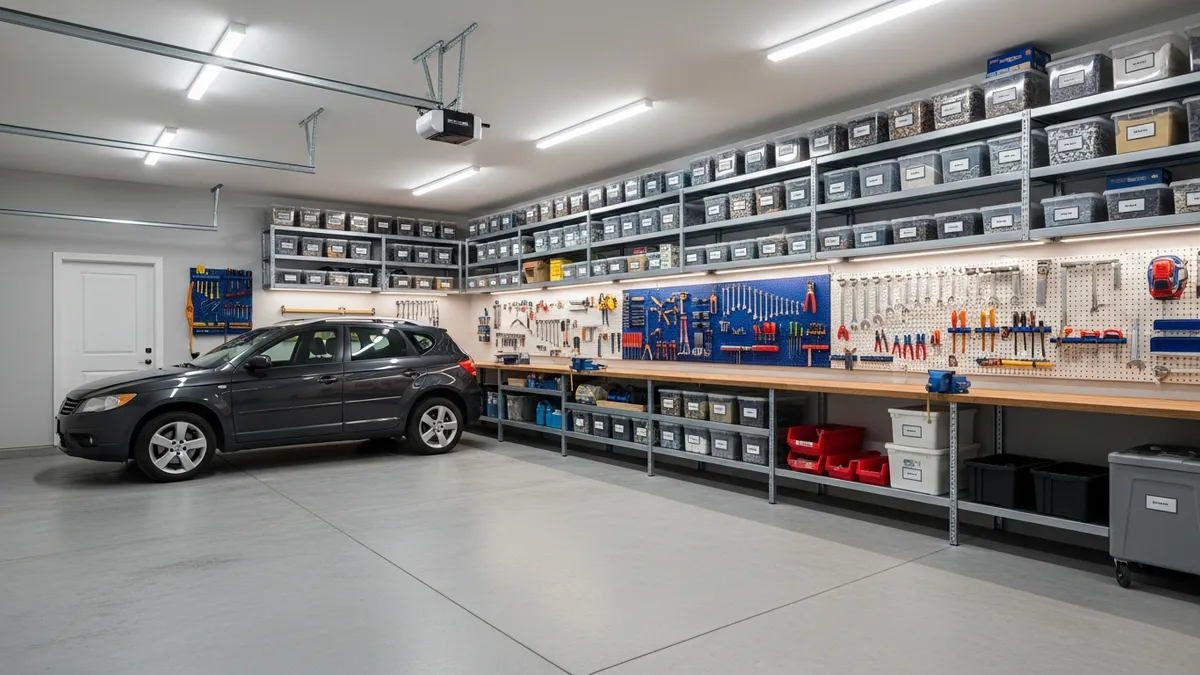 Best garage storage solutions showing organized wall-mounted systems and storage containers