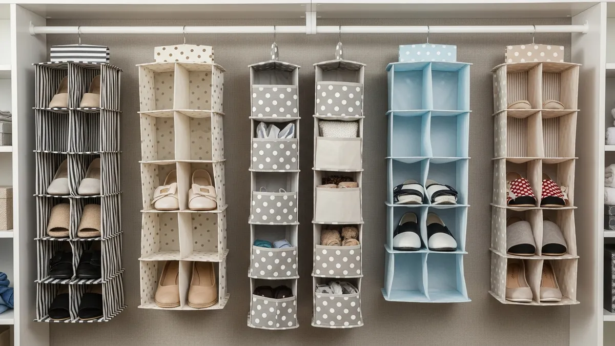 DIY hanging organizers for closet storage solutions
