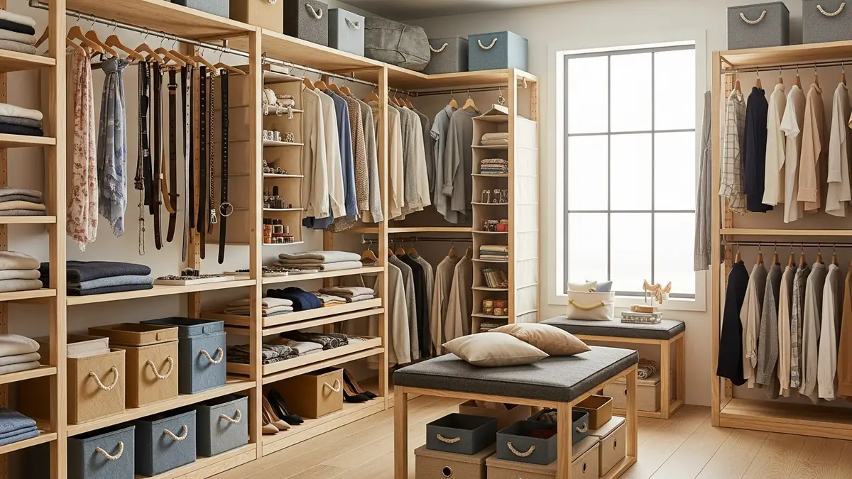 DIY closet organization ideas with custom shelving and storage solutions