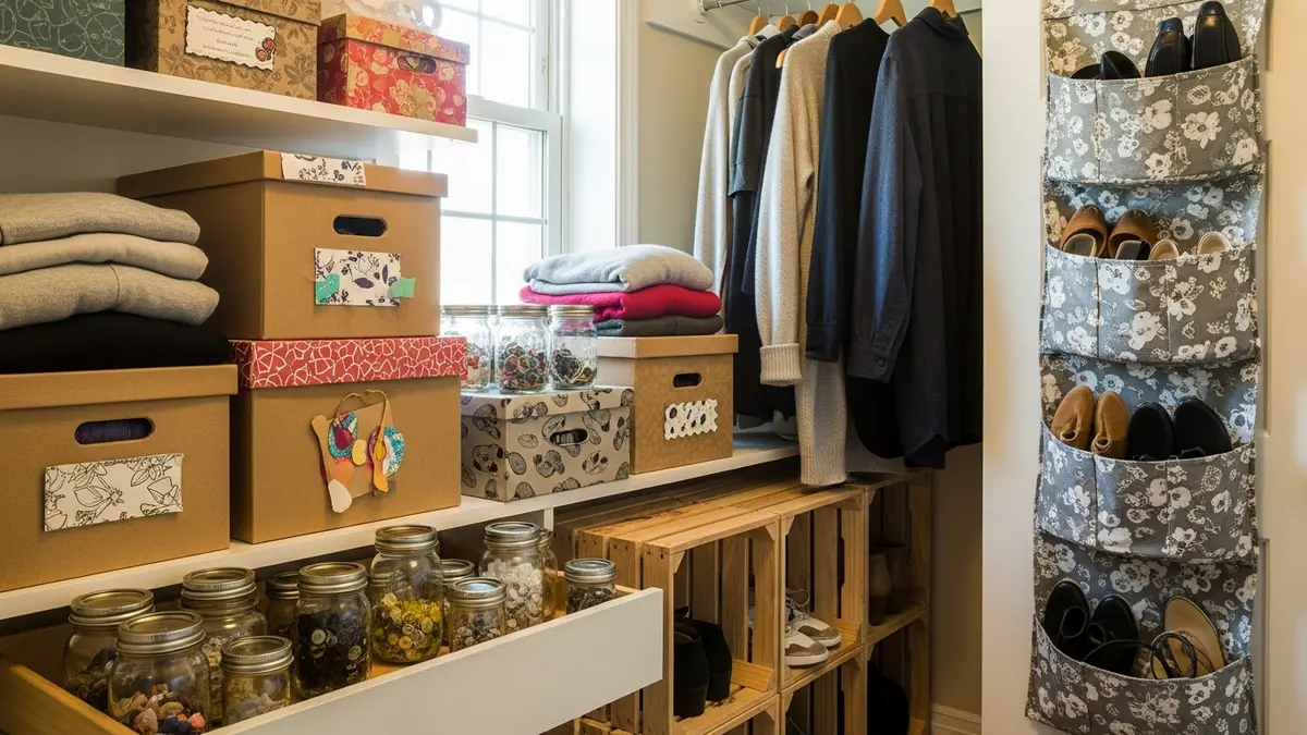 Budget-friendly DIY closet organization solutions using repurposed materials