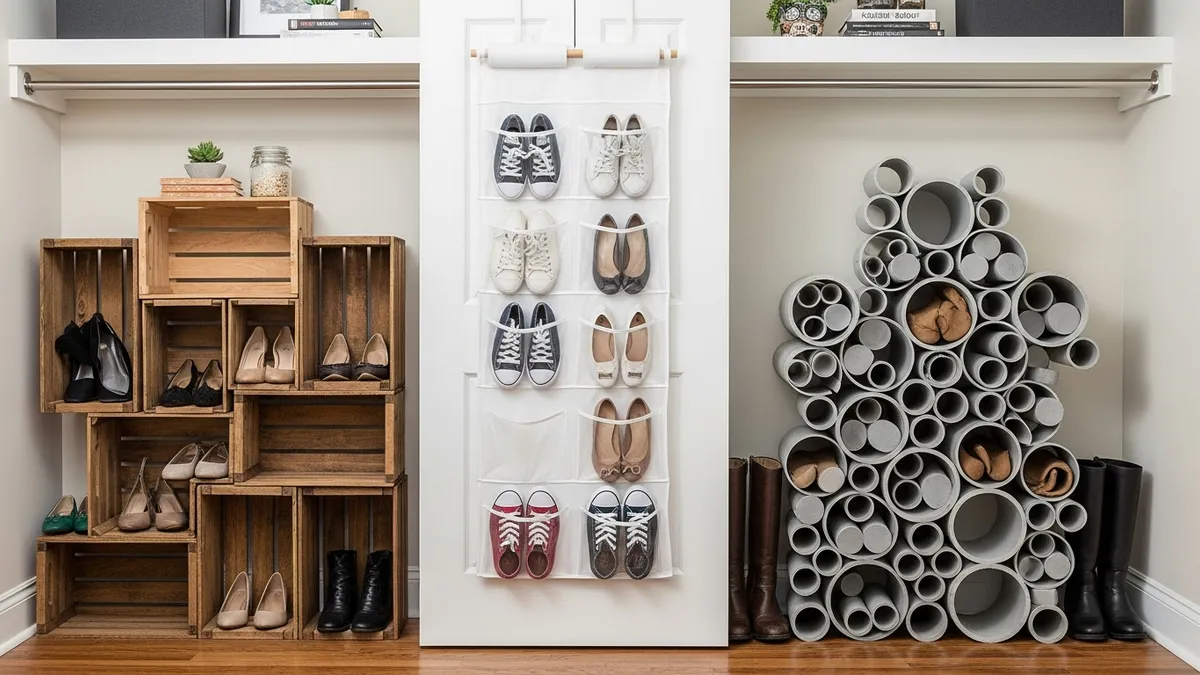 Creative DIY shoe storage ideas for closet organization