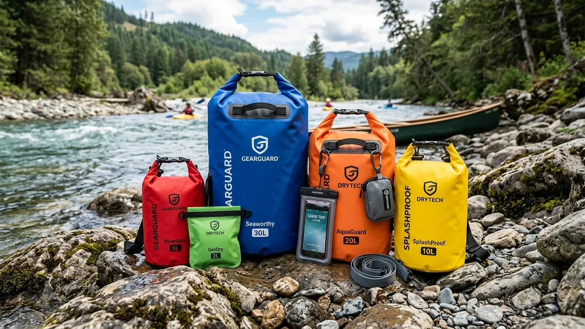 Demonstration of proper roll-top dry bag closure in 3 steps
