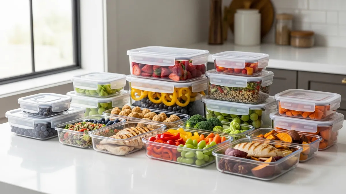 Best food storage containers with lid for fresh food organization in modern kitchen