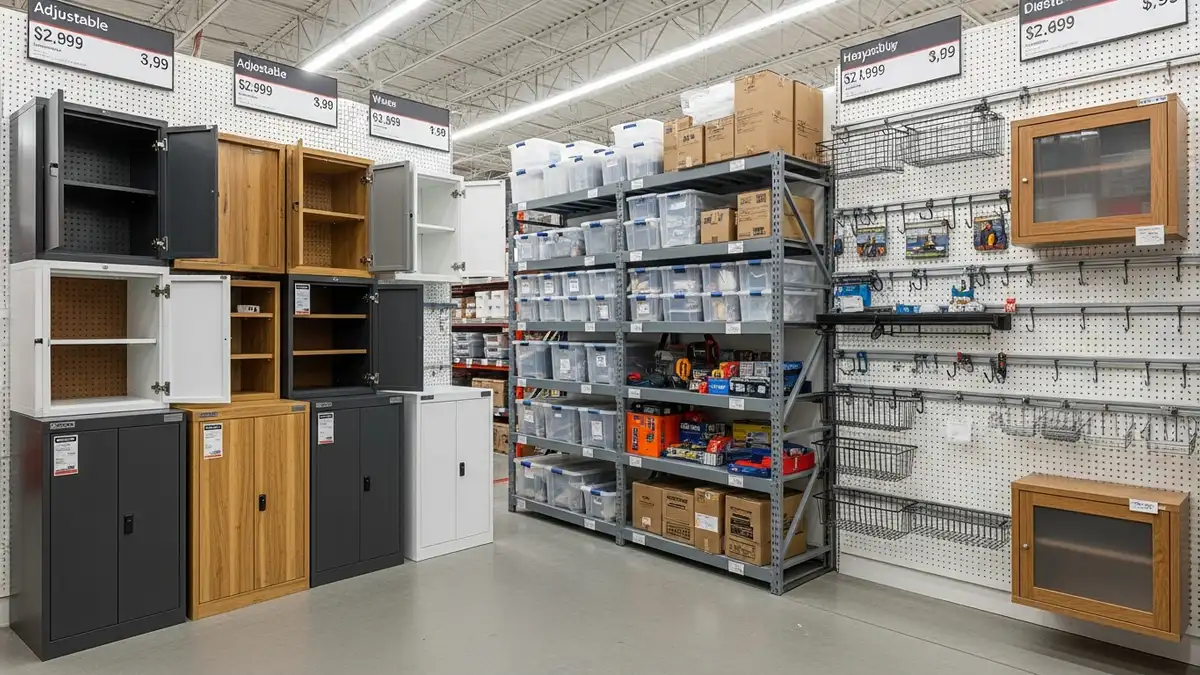 Comparison of various garage storage solutions available at Costco with pricing