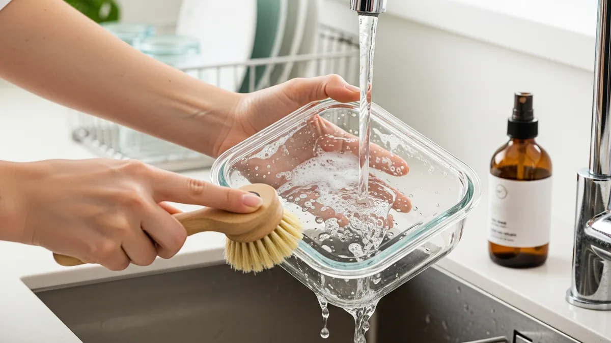 Proper maintenance of glass containers with glass lids for food storage