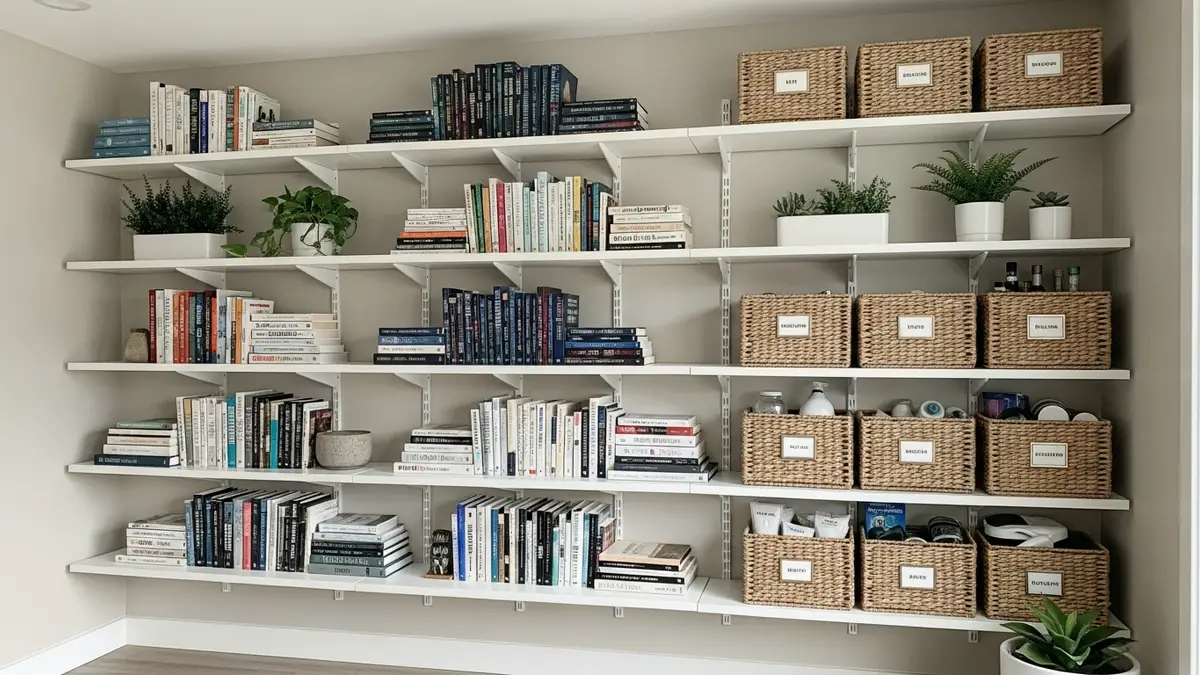 Vertical wall shelves for home organization ideas in small spaces maximizing floor-to-ceiling storage