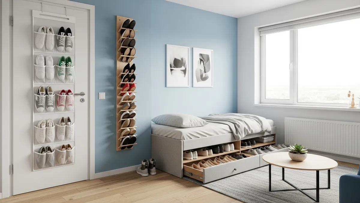 Small space shoe storage solutions for apartments and compact homes