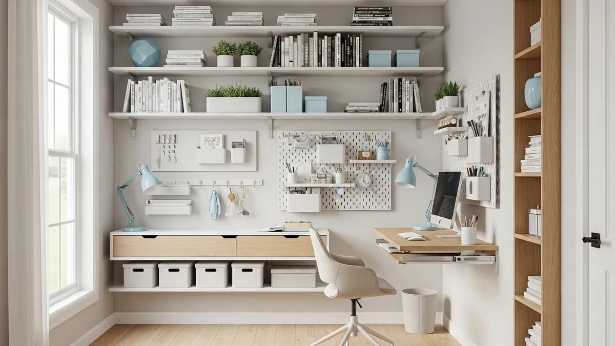 small home office organization ideas maximizing vertical storage space