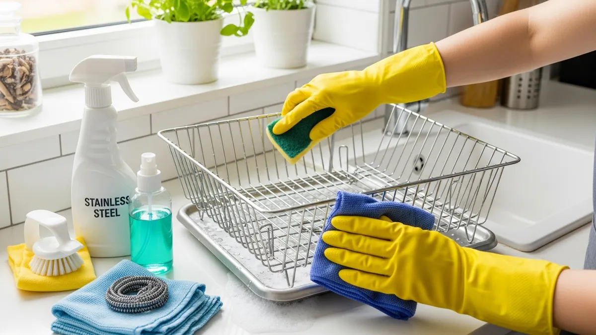 Proper maintenance and cleaning of dish racks for longevity