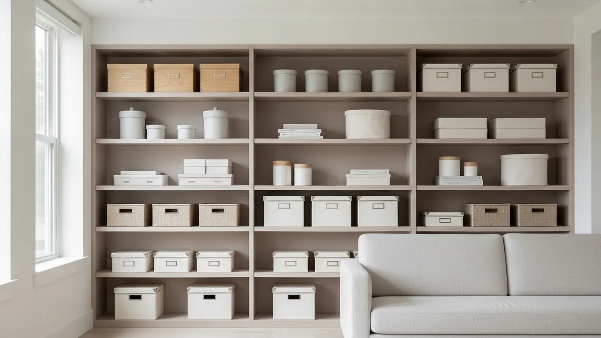 Smart storage solutions for minimalist home organization and decor