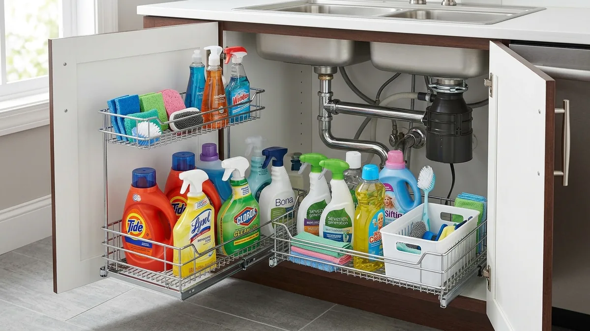 Waterproofing tips and optimal under-sink organization methods