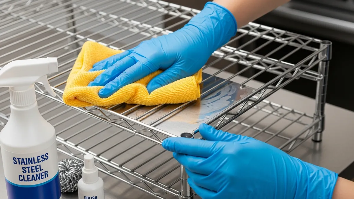 Proper maintenance and cleaning techniques for stainless steel racks