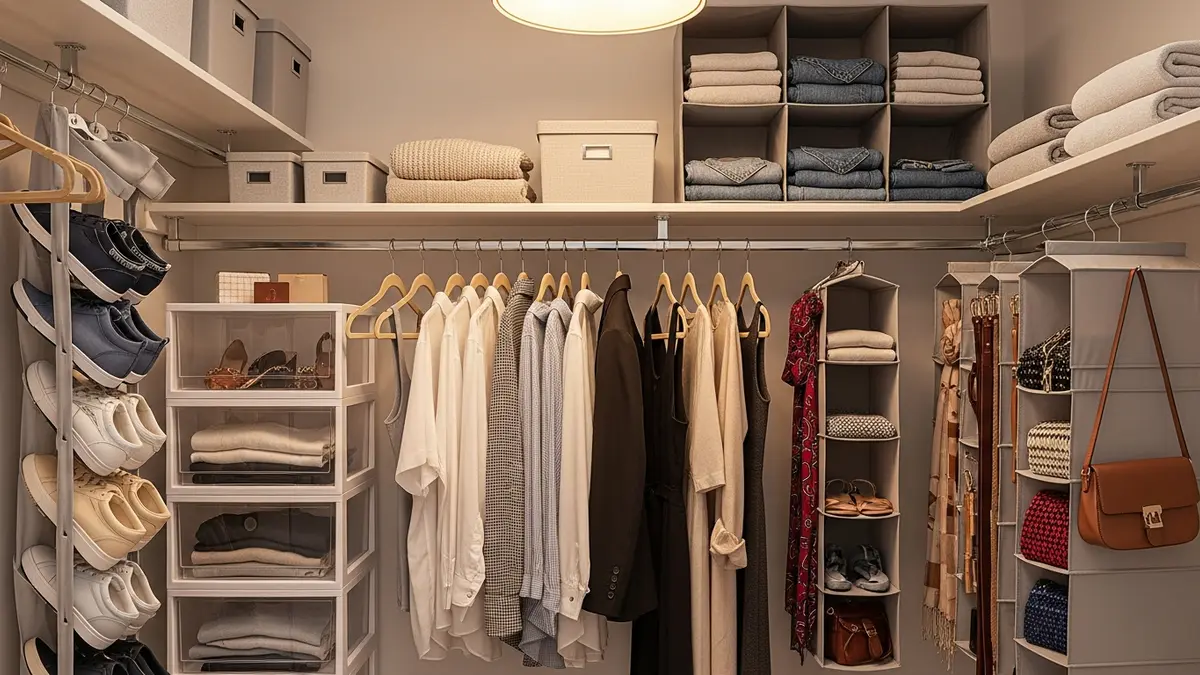 Small closet organization ideas with vertical storage and space-maximizing solutions