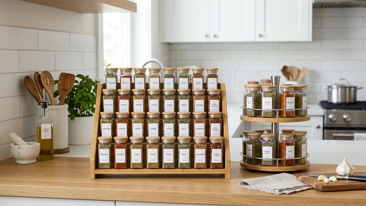 Inspiration for creative DIY spice storage containers with simple materials