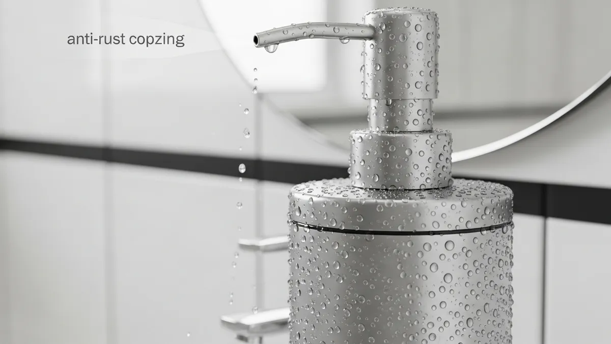 Rust-resistant stainless steel material on bathroom soap holder