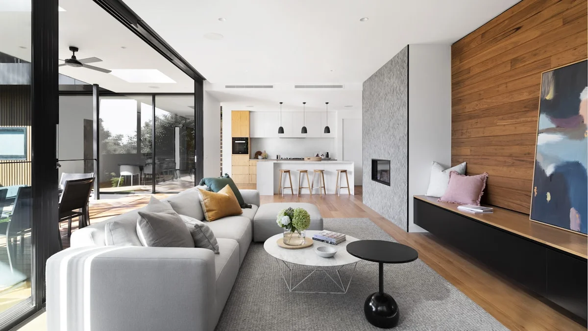 Family involved in keeping the home tidy with a task system