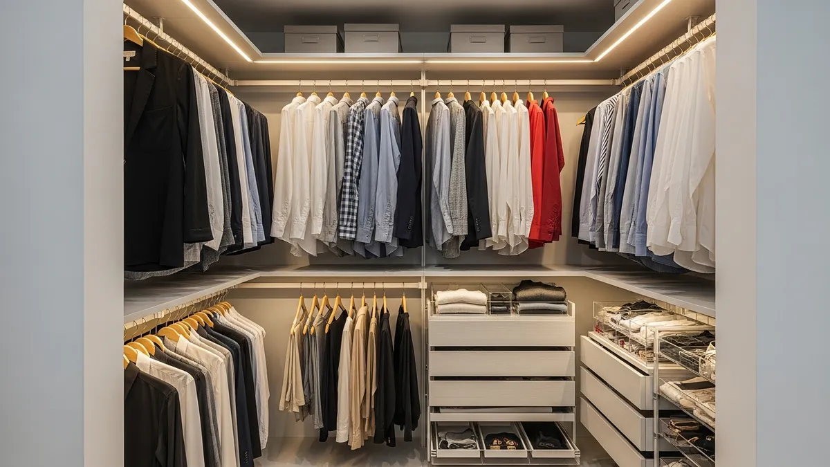 Very small closet organization ideas with vertical storage and space-saving solutions